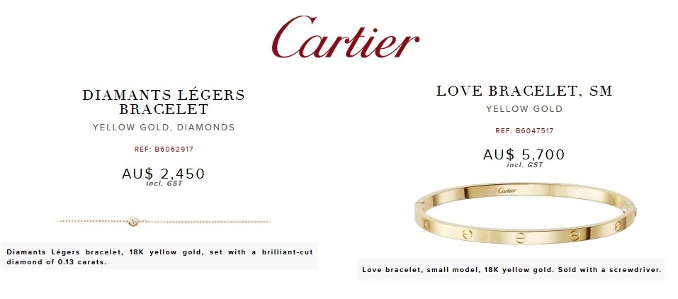 cartier bracelet malaysia price