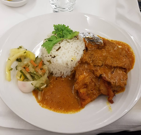 Business Class Malaysia Airlines KL Beijing Food Menu Ayam Percik.jpg