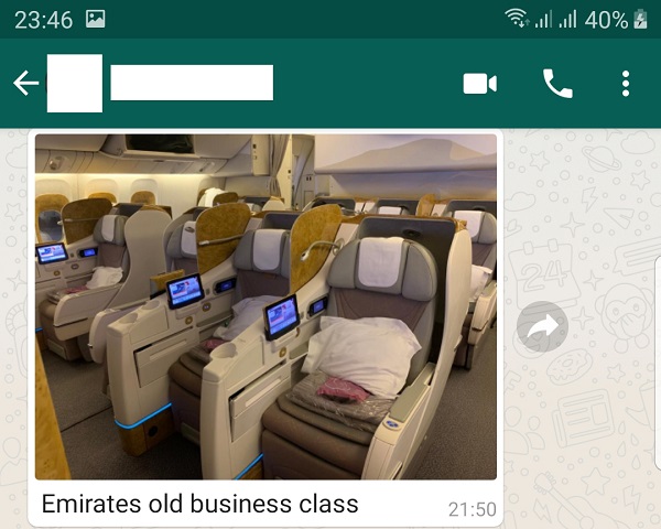 Emirates Old Business Class Seats Boeing 777