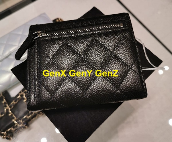 My Daughter's Chanel Classic Small Flap Wallet Black Caviar, GenX GenY  GenZ
